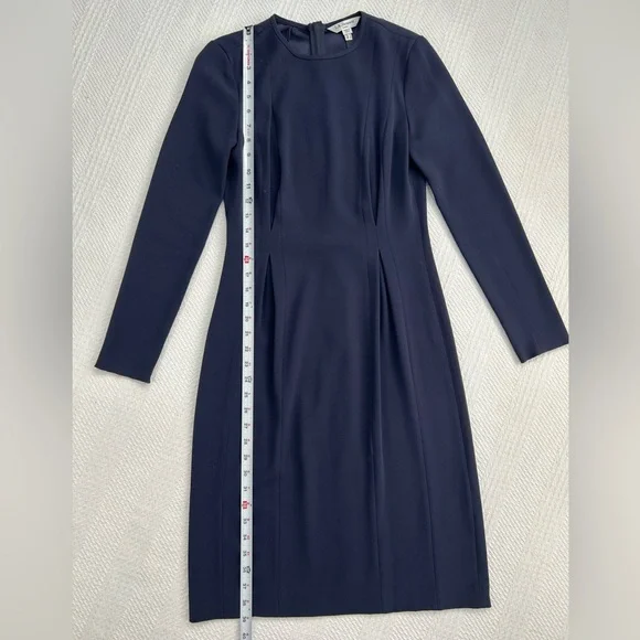 LK Bennett London Jessica Dress Sloane Blue (Navy) Size 2 - Picture 15 of 16